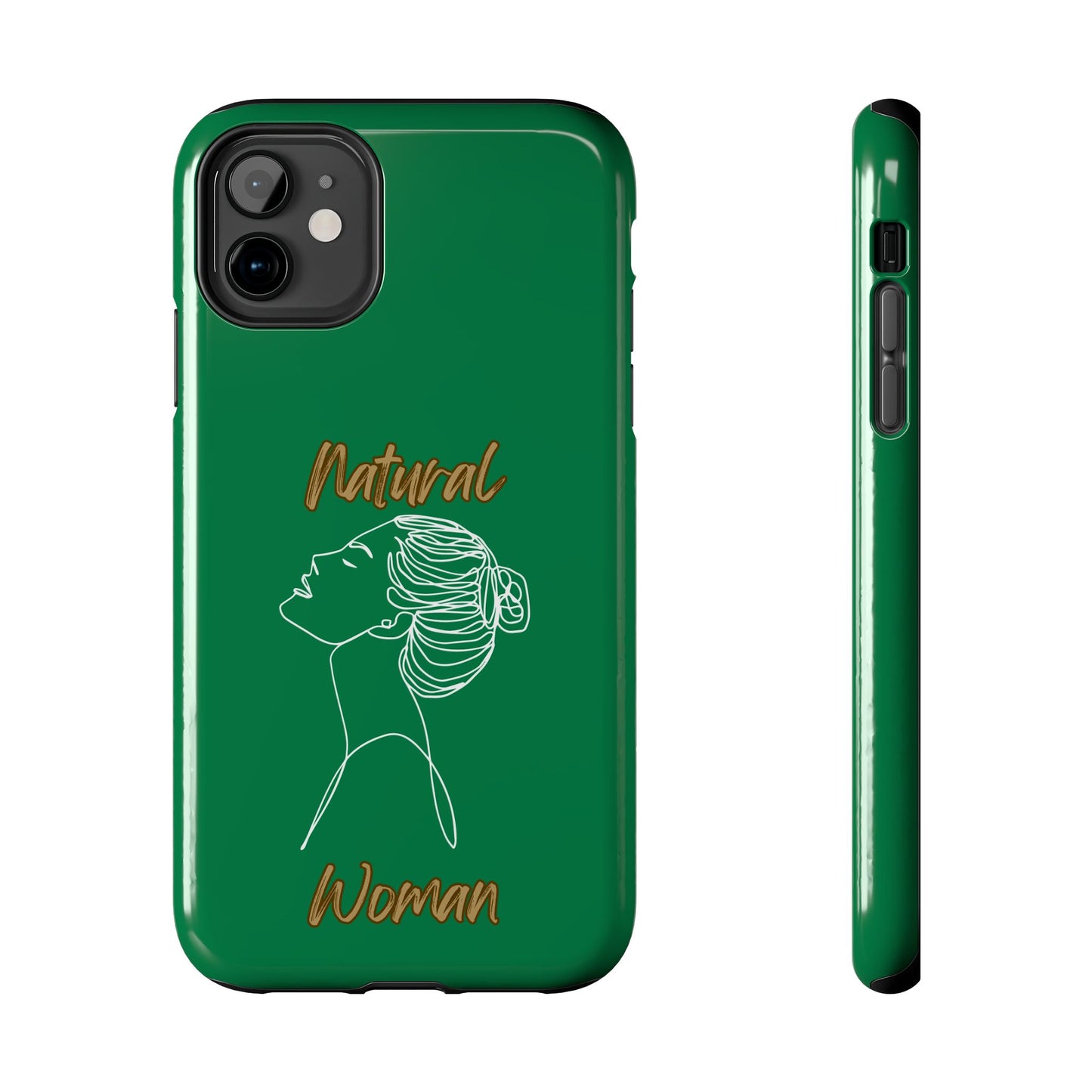Natural Woman Wet Bun (WL) Tough Phone Cases DARK GREEN