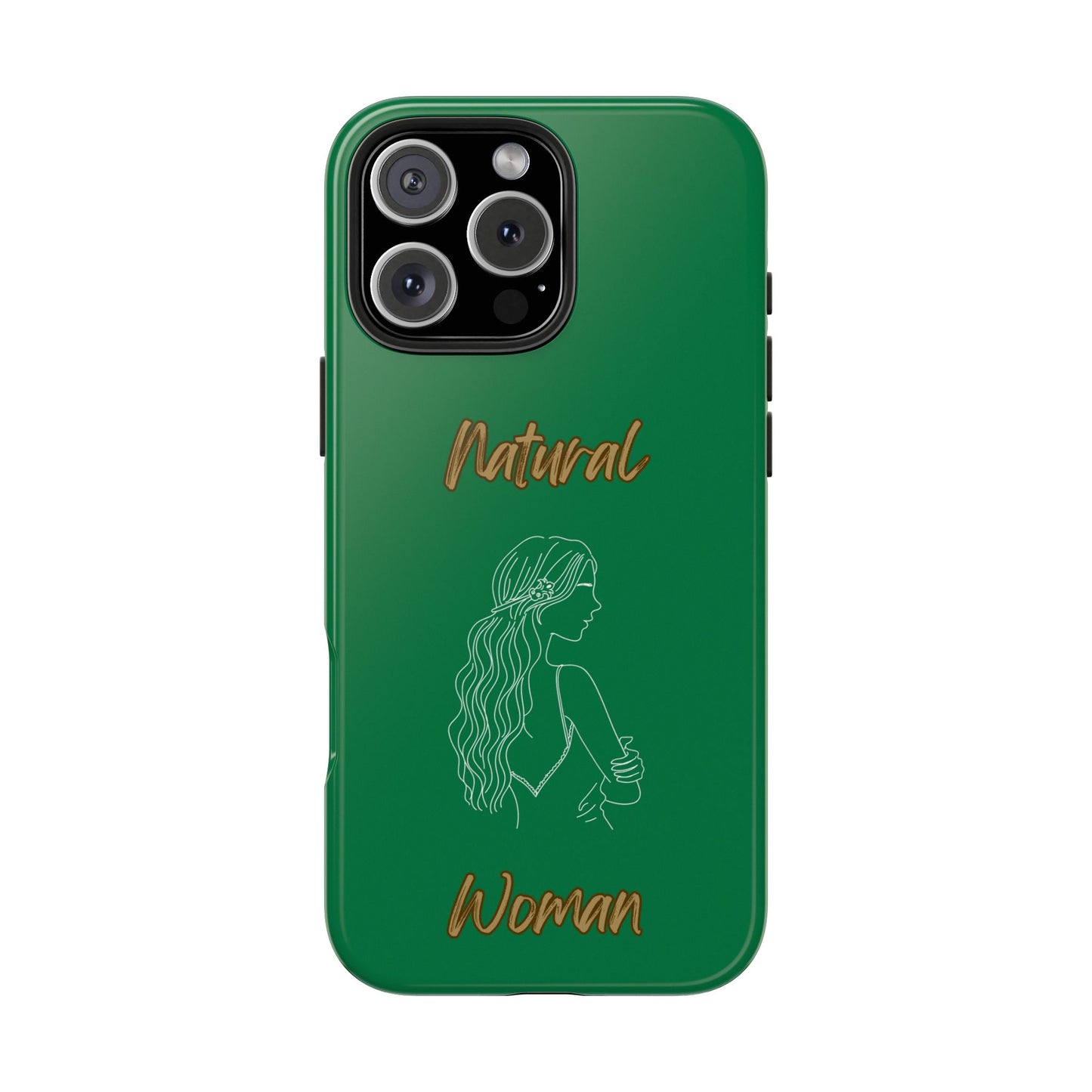 Natural Woman Young Woman (WL)Tough Phone Cases DARK GREEN