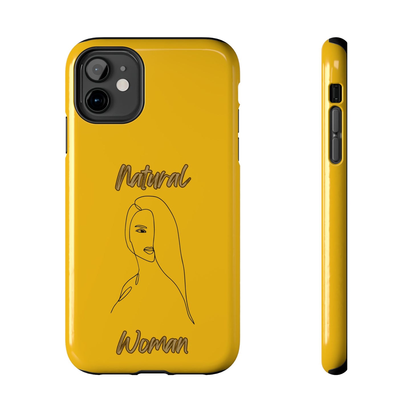 Natural Woman Covered Eye (BL)Tough Phone Cases YELLOW
