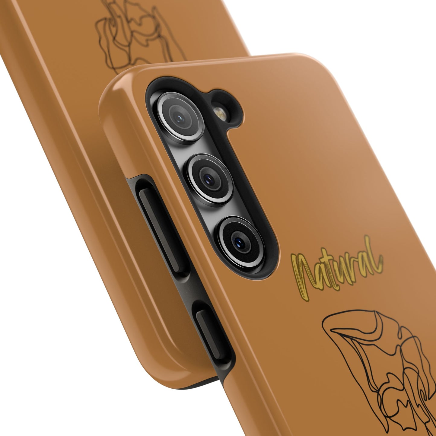Natural Woman Flexible (BL)Tough Phone Cases LIGHT BROWN