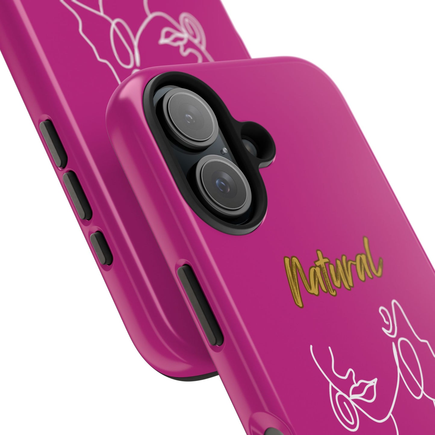 Natural Woman Lips (WL)Tough Phone Cases PINK