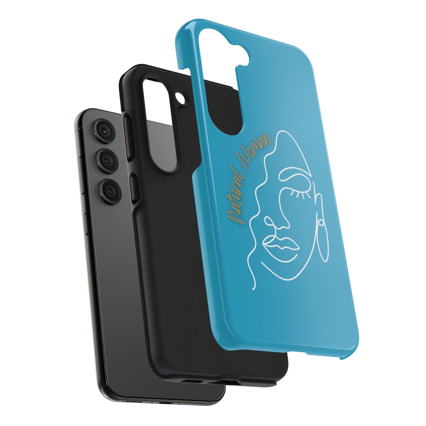 Natural Woman Half Face (WL)Tough Phone Case TURQUOISE