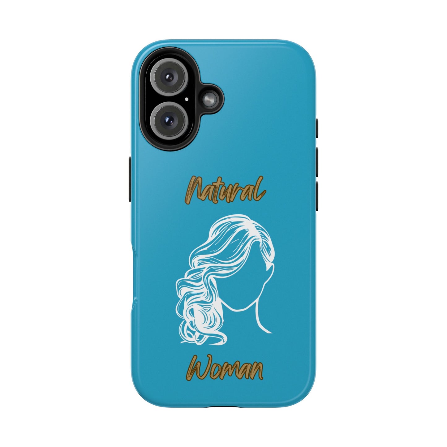 Natural Woman Long Curl (WL)Tough Phone Cases TURQUOISE