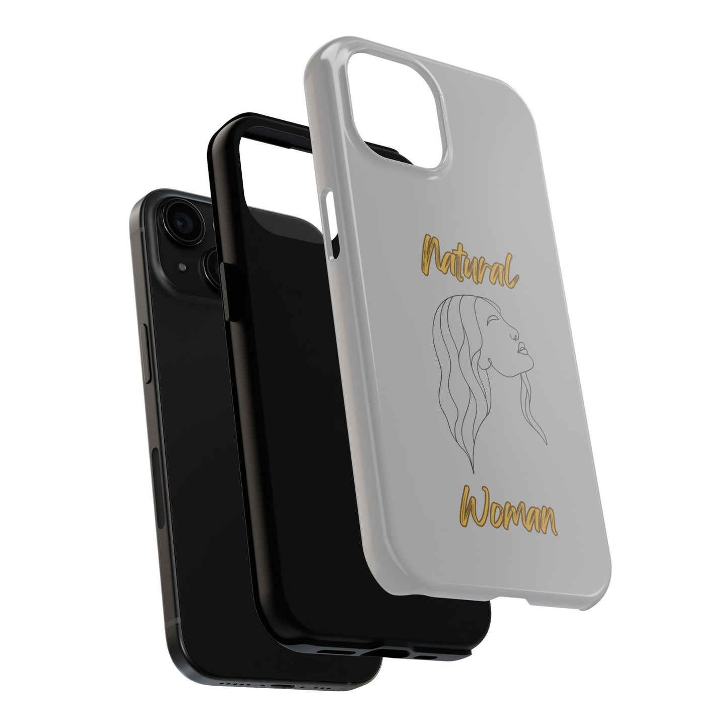 Natural Woman Breeze On Face (BL)Tough Phone Cases LIGHT GREY