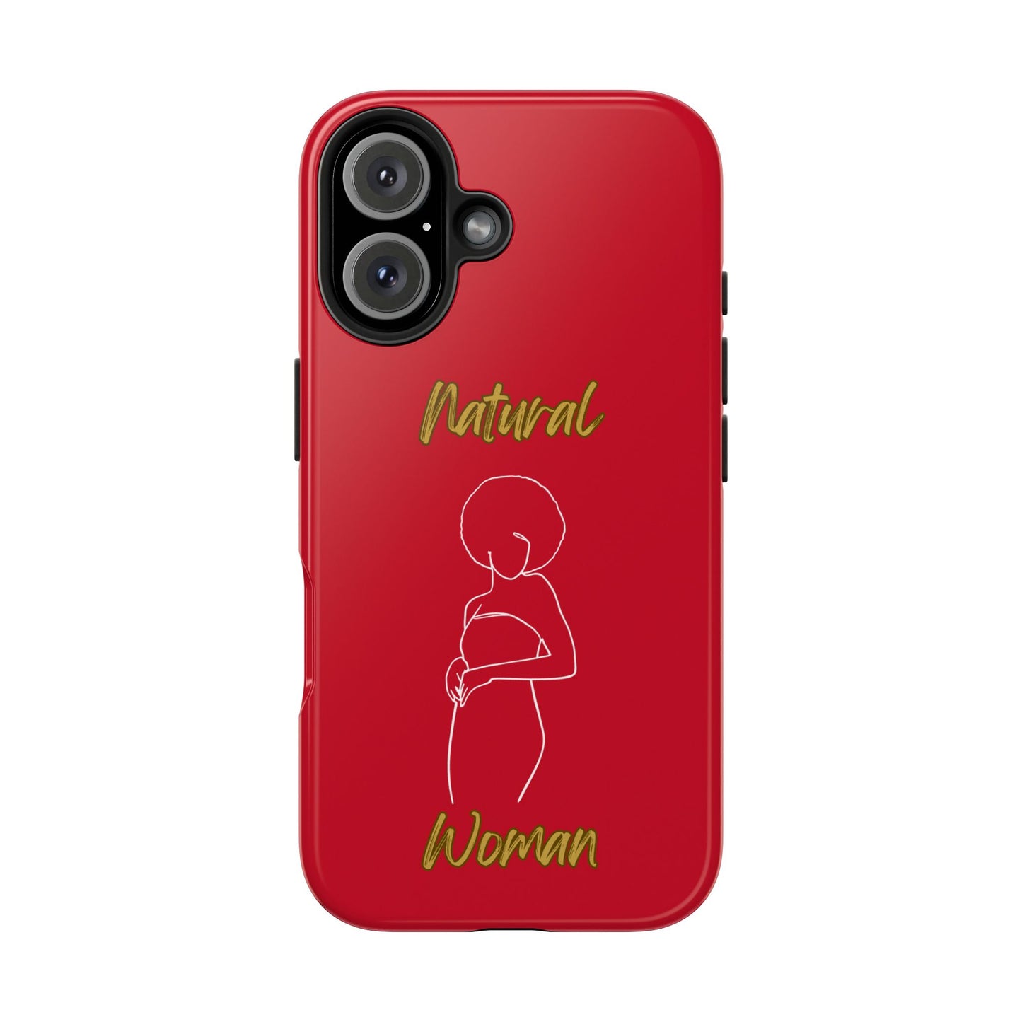 Natural Woman Sho Nuff (WL)Tough Phone Cases DARK RED