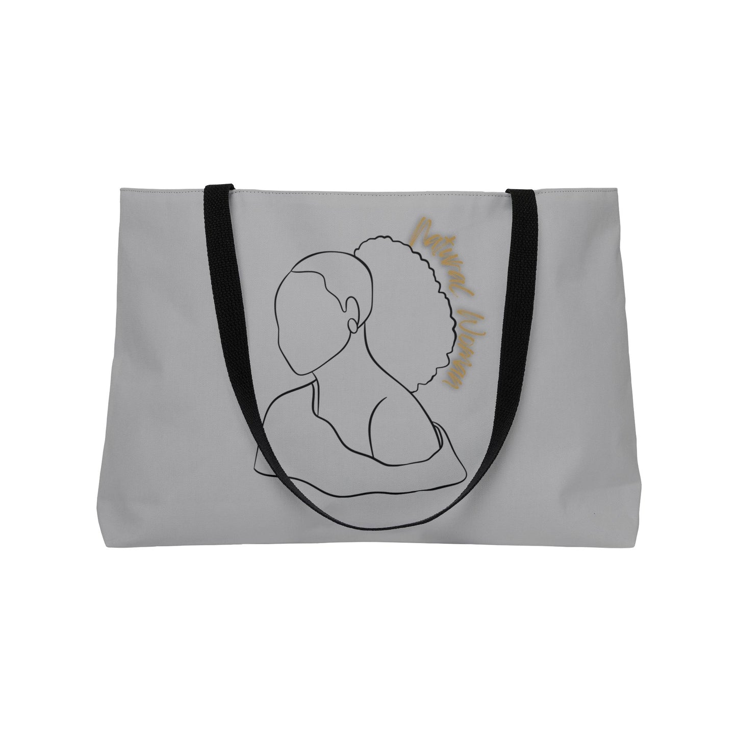 Natural Woman Behind Head (BL) Weekender Tote Bag LIGHT GREY