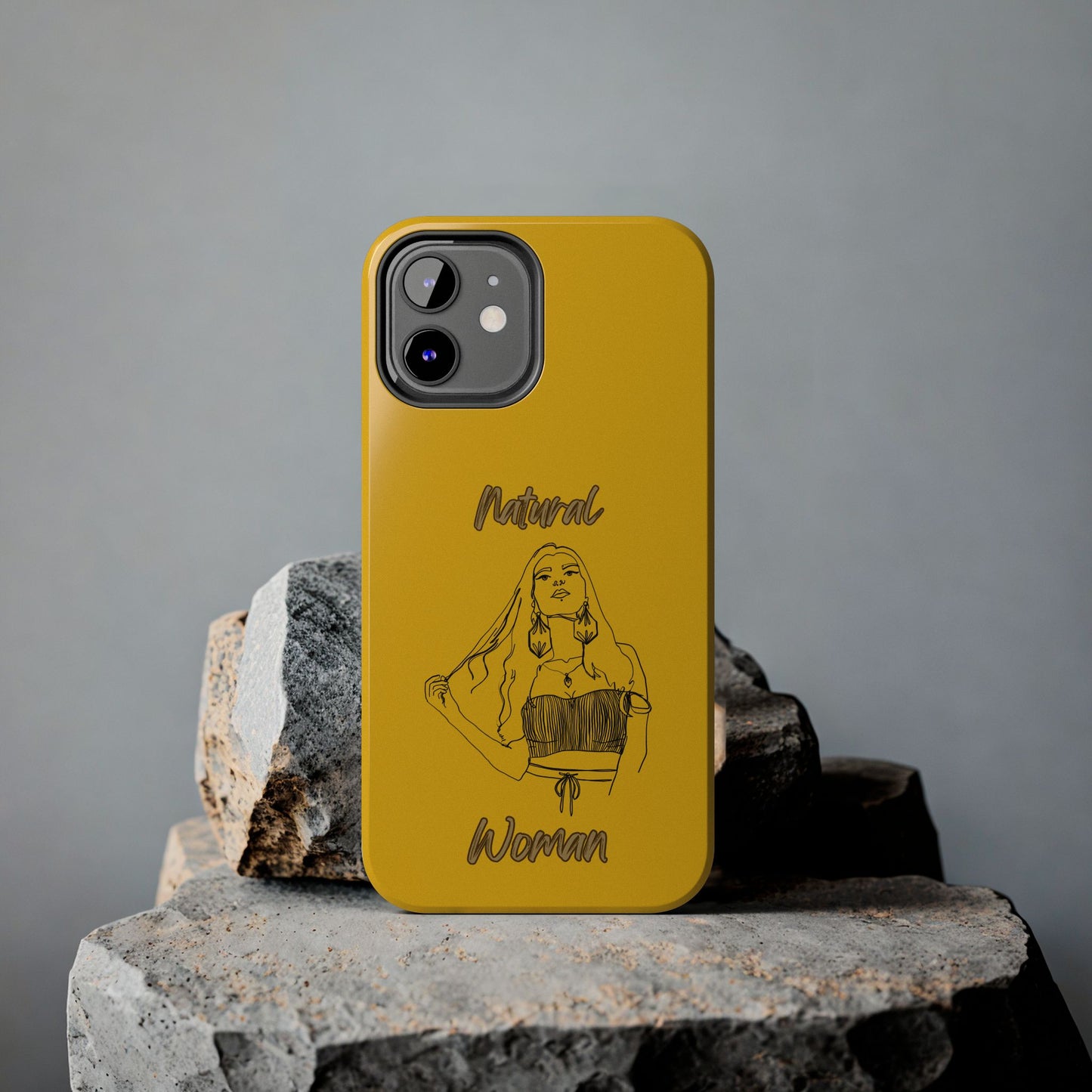 Natural Woman Thinking (BL)Tough Phone Cases YELLOW