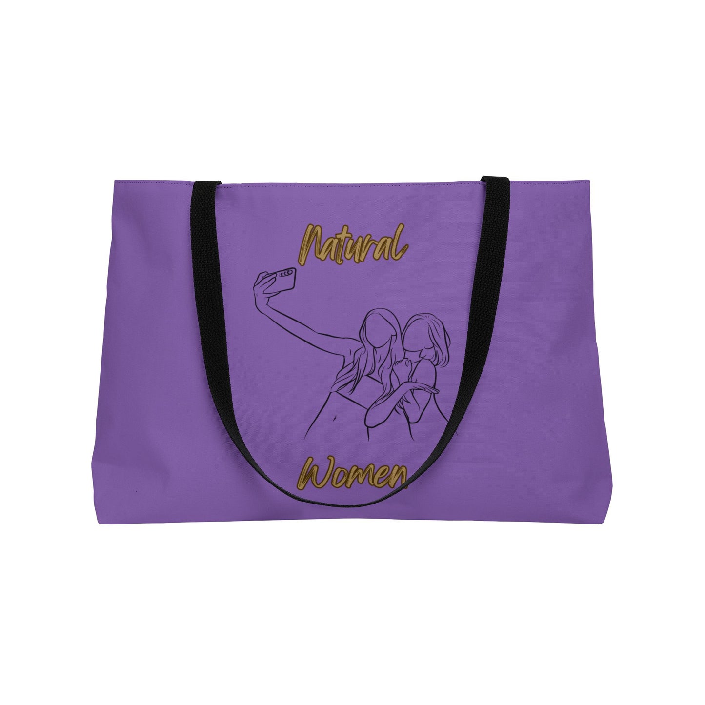Natural Women Friends Selfie (BL) Weekender Tote Bag LIGHT PURPLE