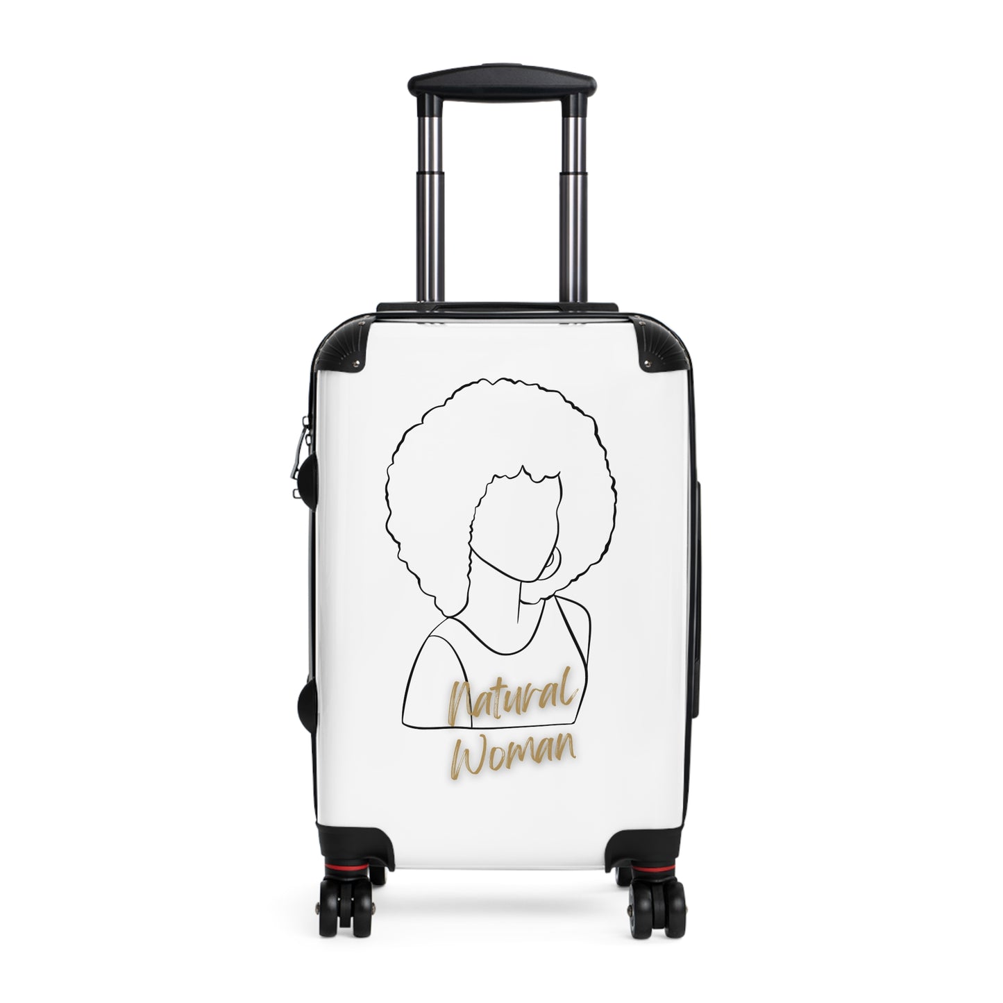 Natural Woman Afro (BL) Suitcase WHITE