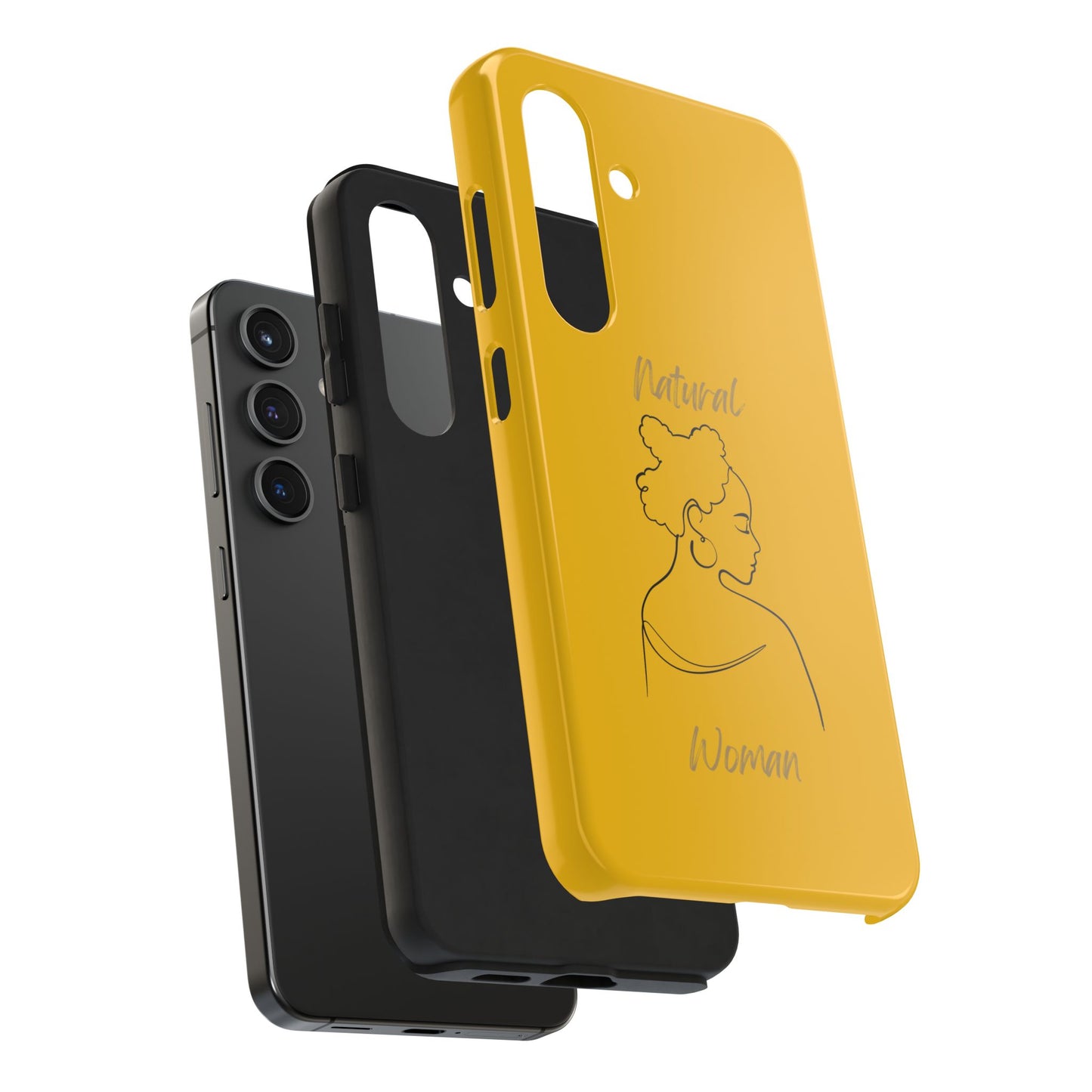 Natural Woman Twists (BL) Tough Phone Cases YELLOW