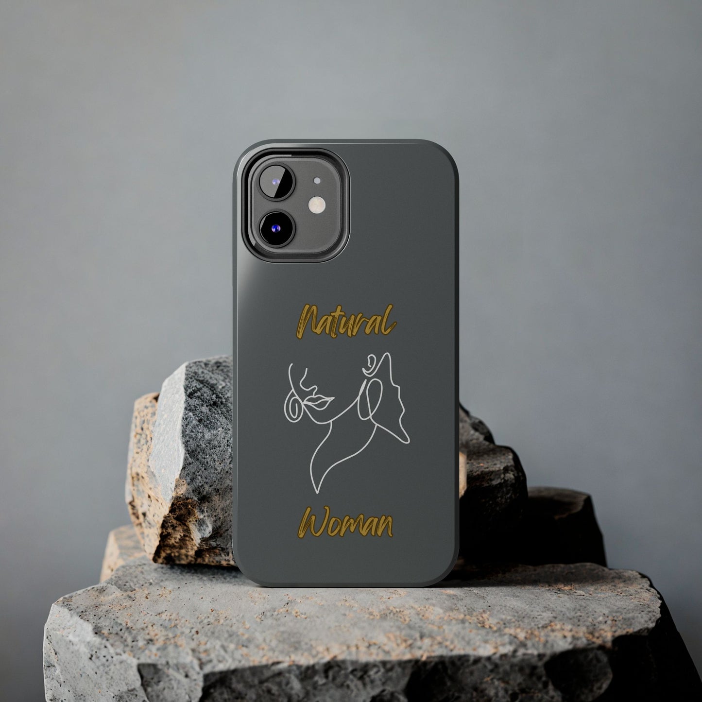 Natural Woman Lips (WL)Tough Phone Cases DARK GREY