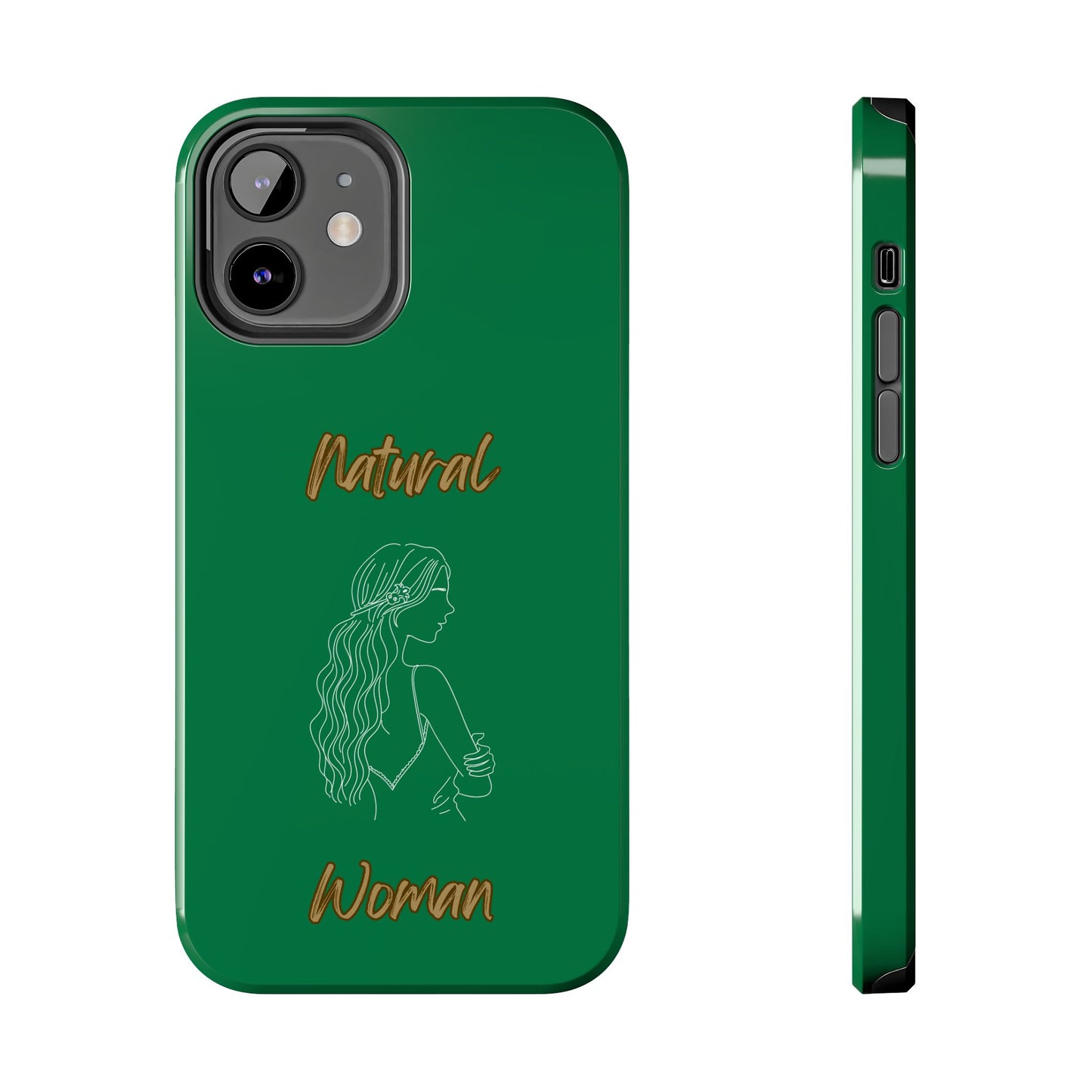 Natural Woman Young Woman (WL)Tough Phone Cases DARK GREEN