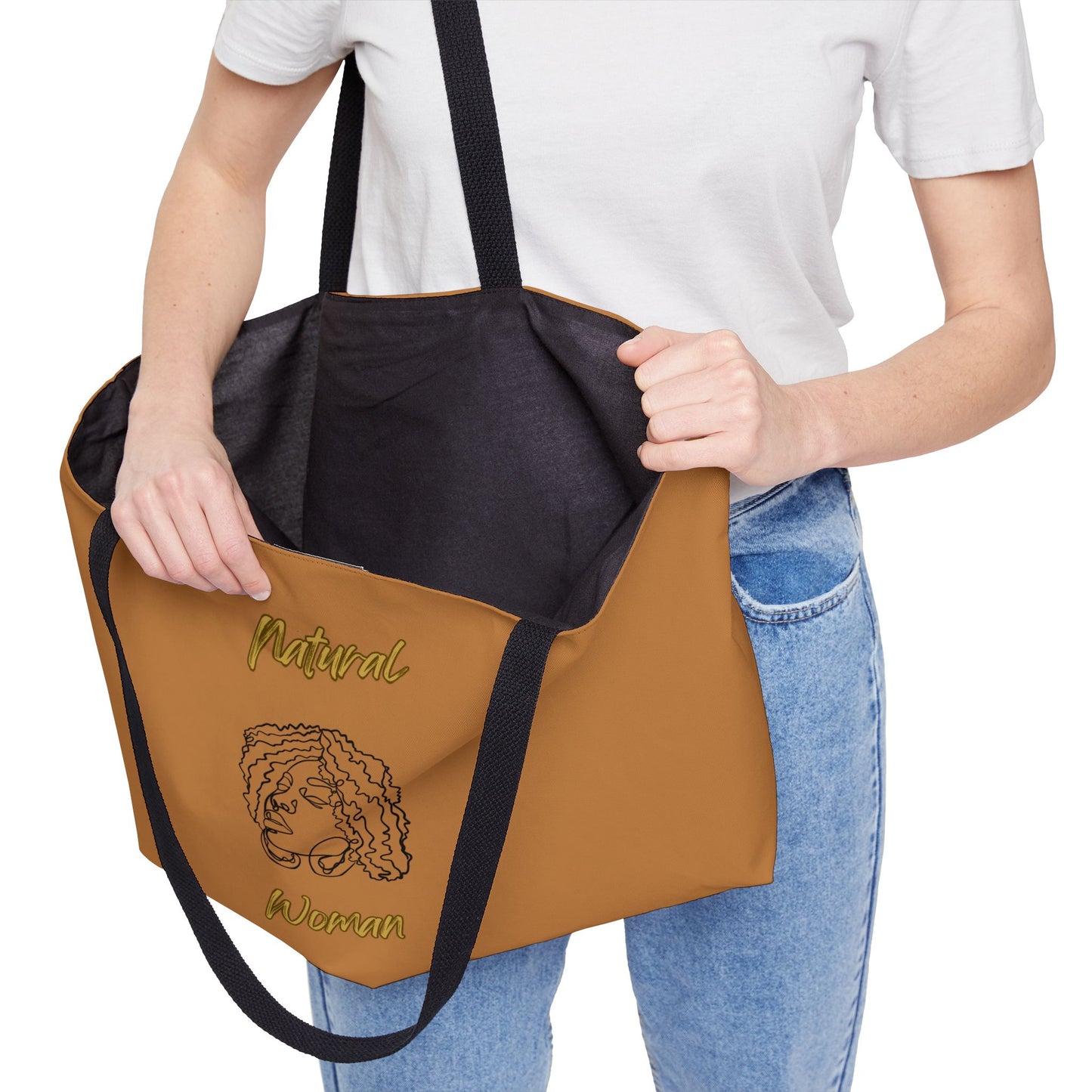 Natural Woman Naturally Me (BL) Weekender Tote Bag LIGHT BROWN