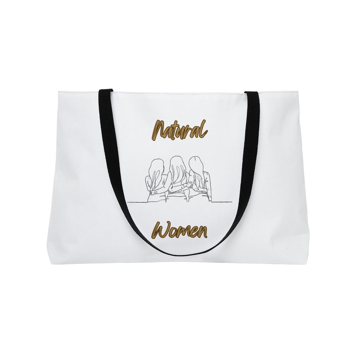 Natural Woman Loving Friends (BL) Weekender Tote Bag WHITE