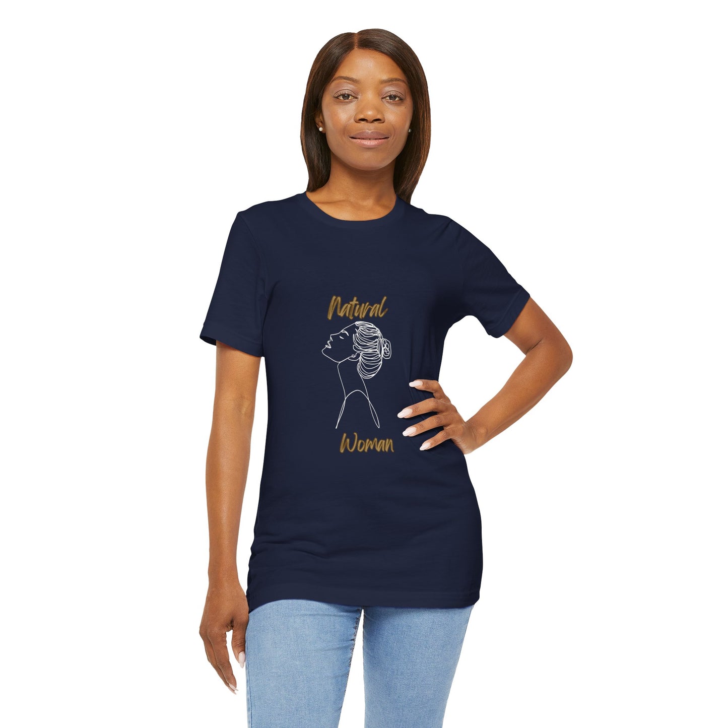 Natural Woman Wet Bun  (WL) Short Sleeve T-Shirt