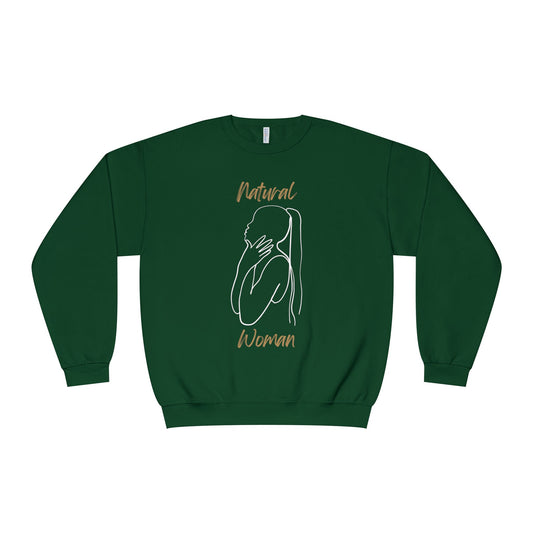 Natural Woman Ponytail (WL) Crewneck Sweatshirt