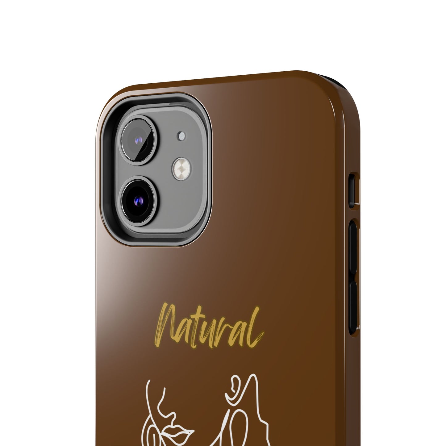 Natural Woman Lips (WL)Tough Phone Cases BROWN