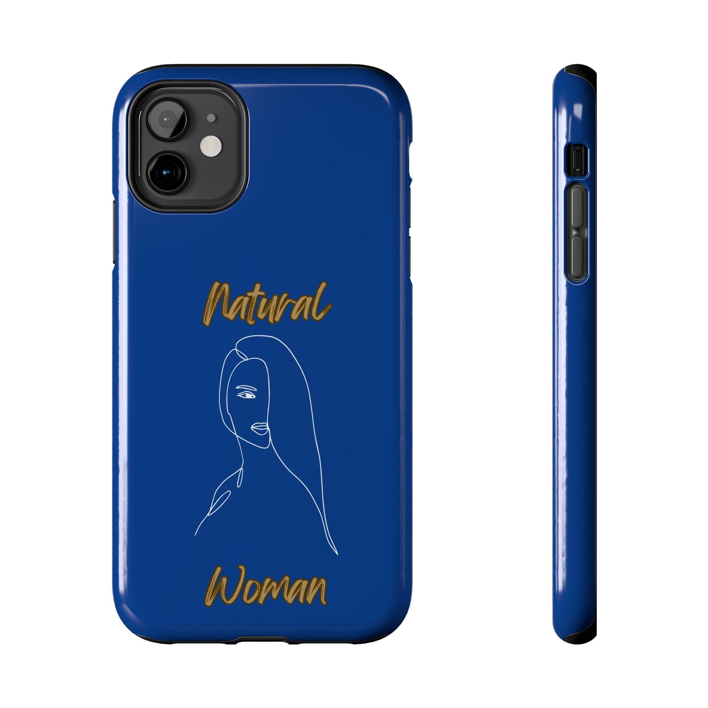 Natural Woman Covered Eye (WL)Tough Phone Cases DARK BLUE