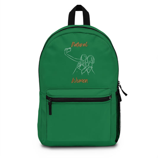 Natural Women Friends Selfie (WL) Backpack DARK GREEN