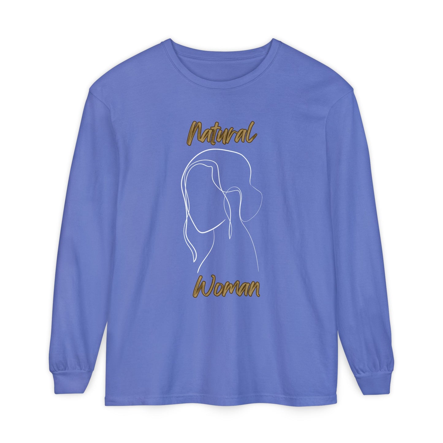 Natural Woman Hanging Hair (WL)  Long Sleeve T-Shirt