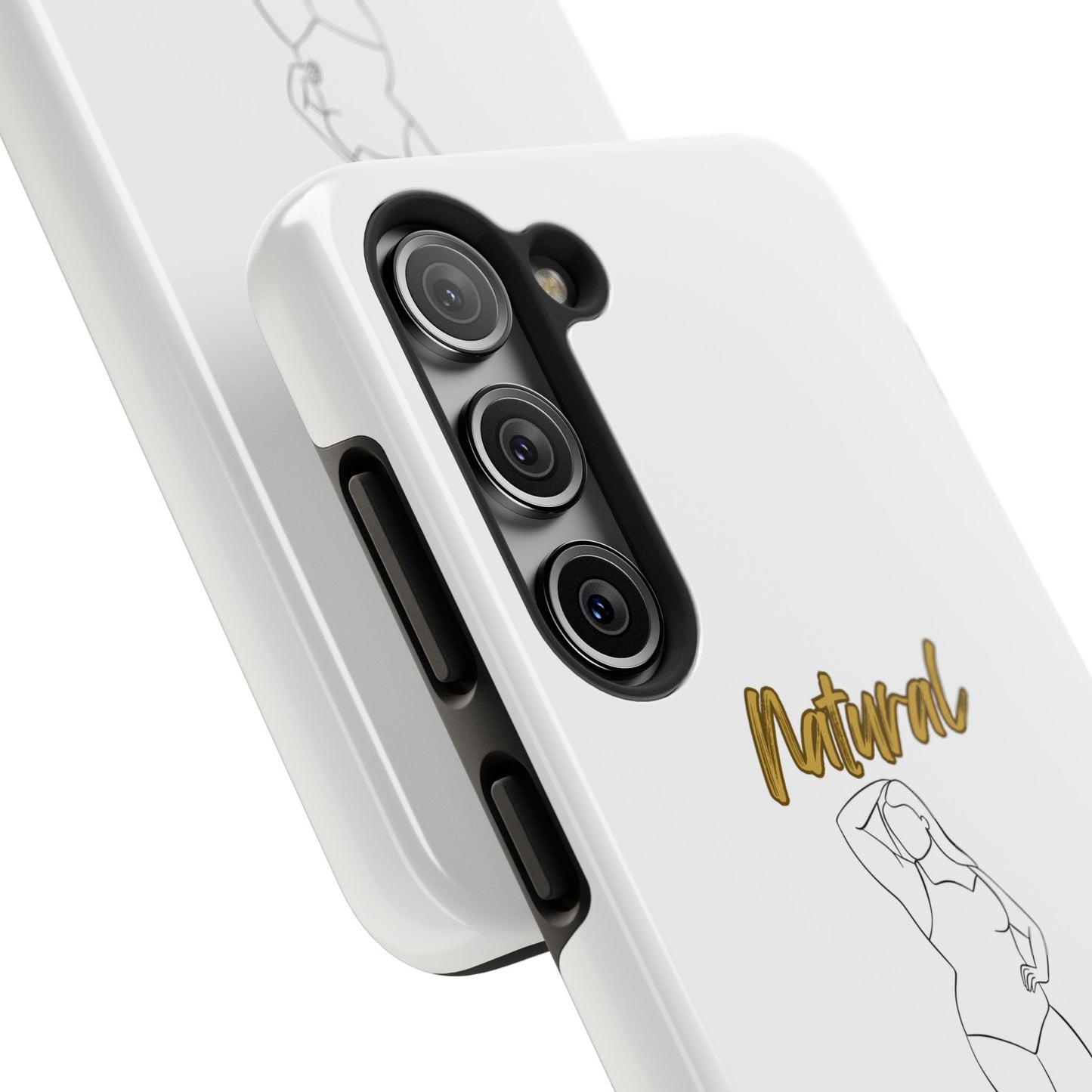 Natural Woman Looking Good (BL)Tough Phone Cases WHITE
