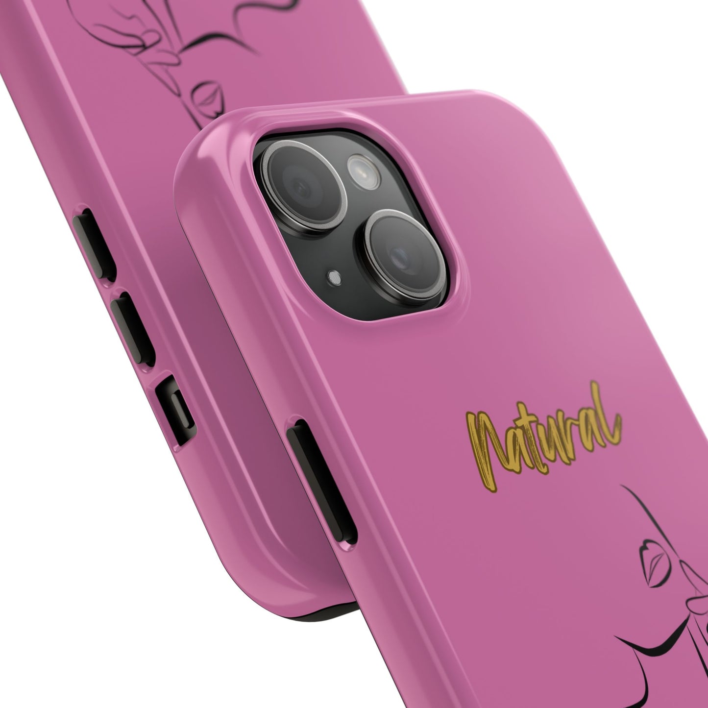 Natural Woman Chin Up (BL)Tough Phone Cases LIGHT PINK