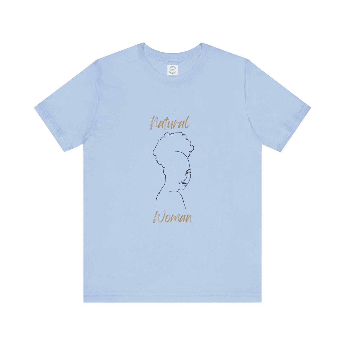 Natural Woman Twist Afro (BL) Short Sleeve T-Shirt