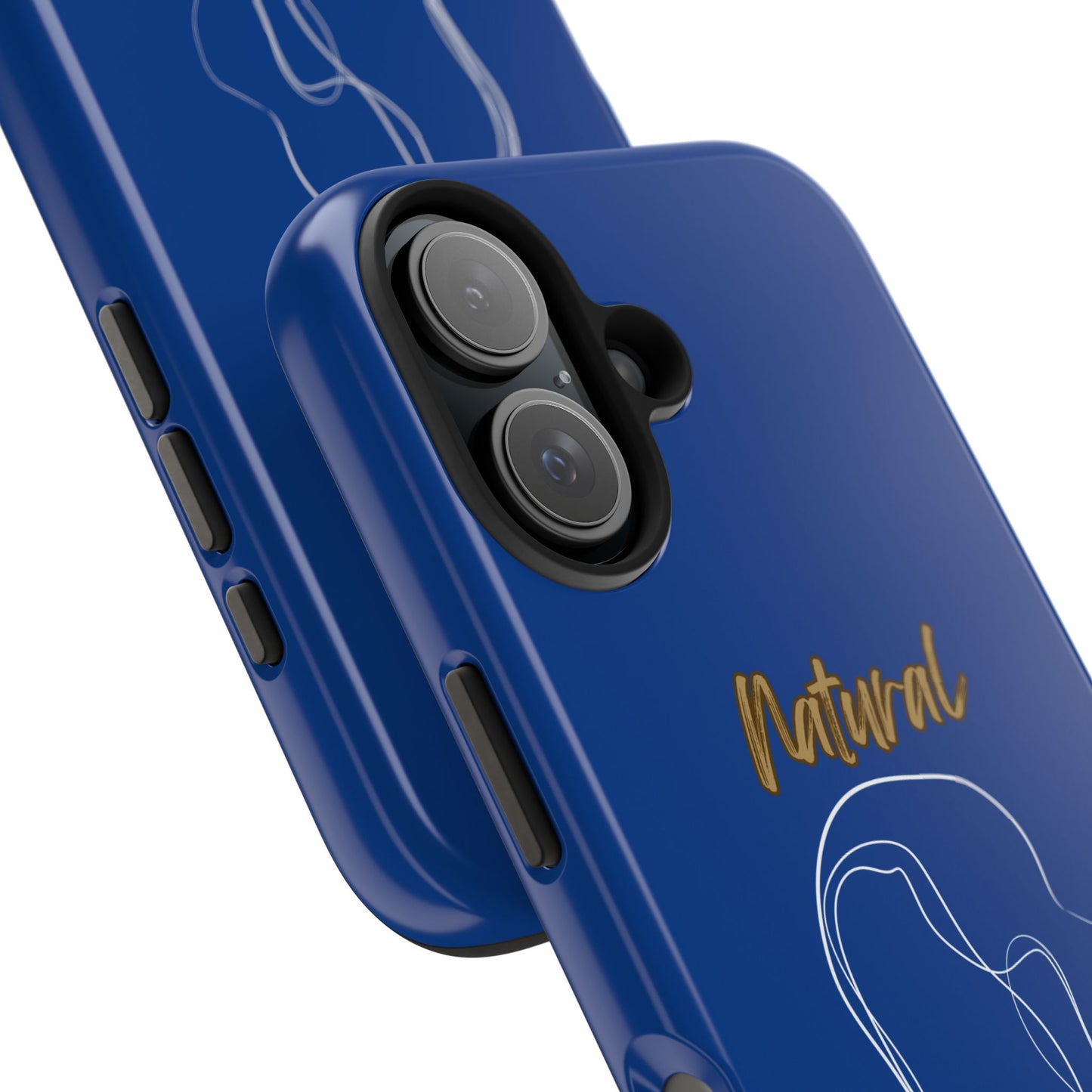 Natural Woman Hanging Hair (WL) Tough Phone Cases DARK BLUE