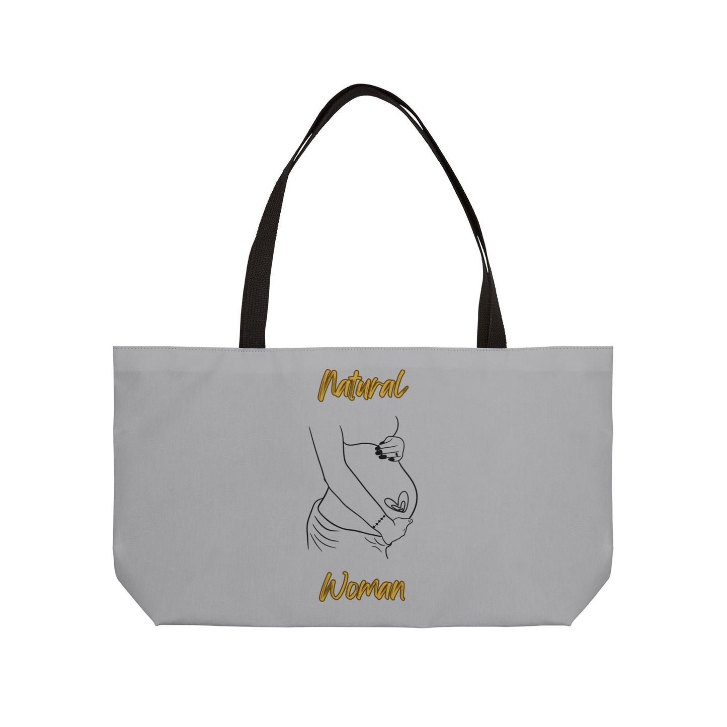 Natural Woman Loved In & Out (BL) Weekender Tote Bag LIGHT GREY