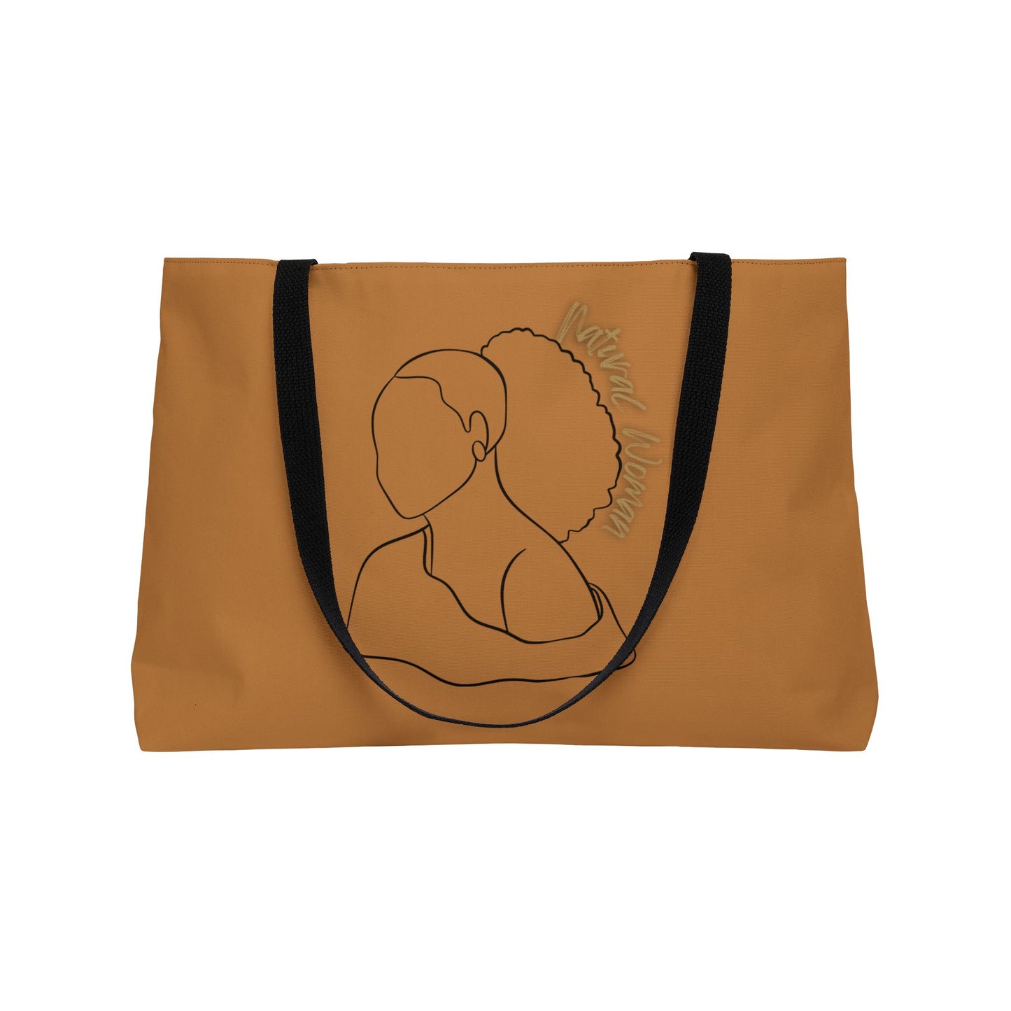 Natural Woman Behind Head (BL) Weekender Tote Bag LIGHT BROWN