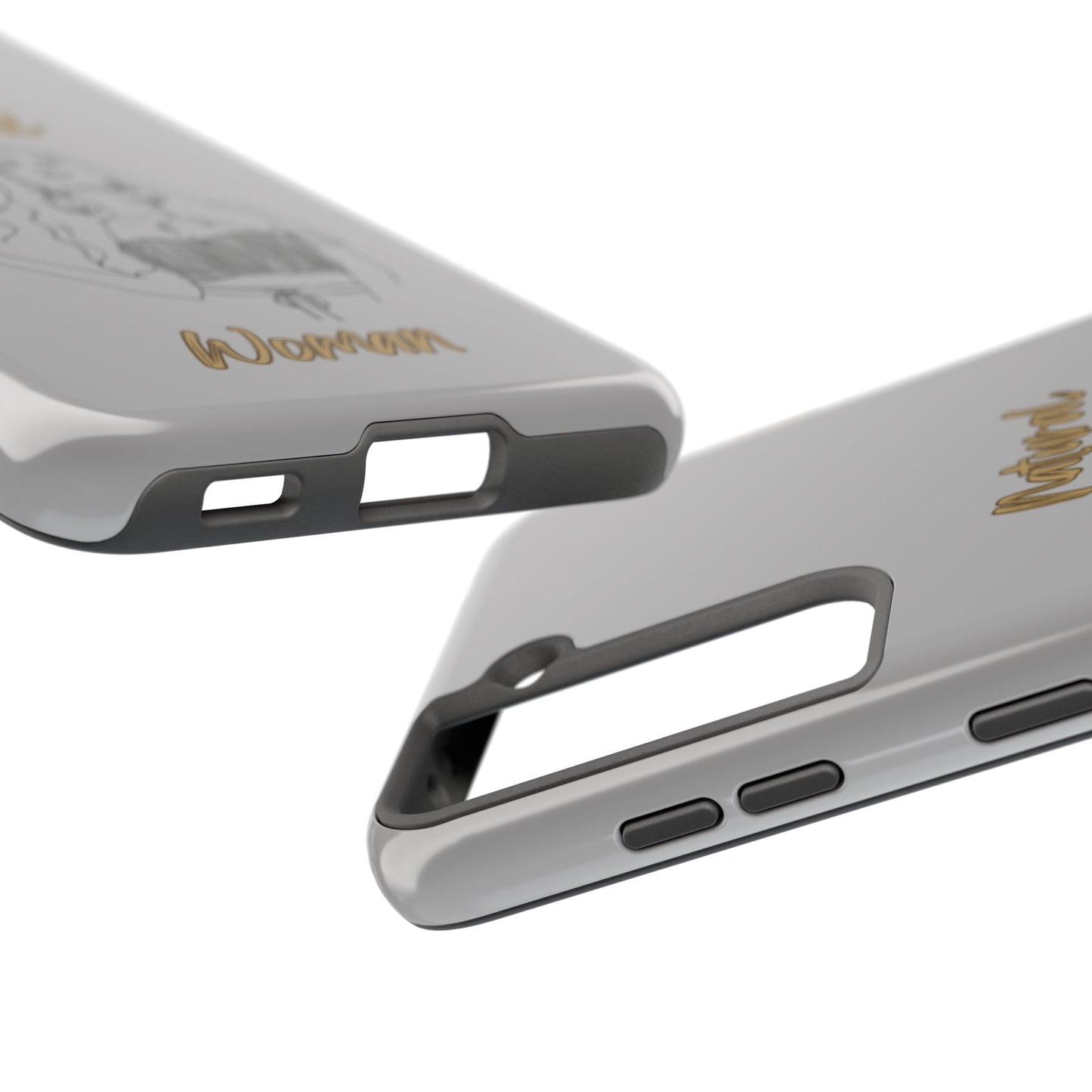 Natural Woman Thinking (BL)Tough Phone Cases LIGHT GREY