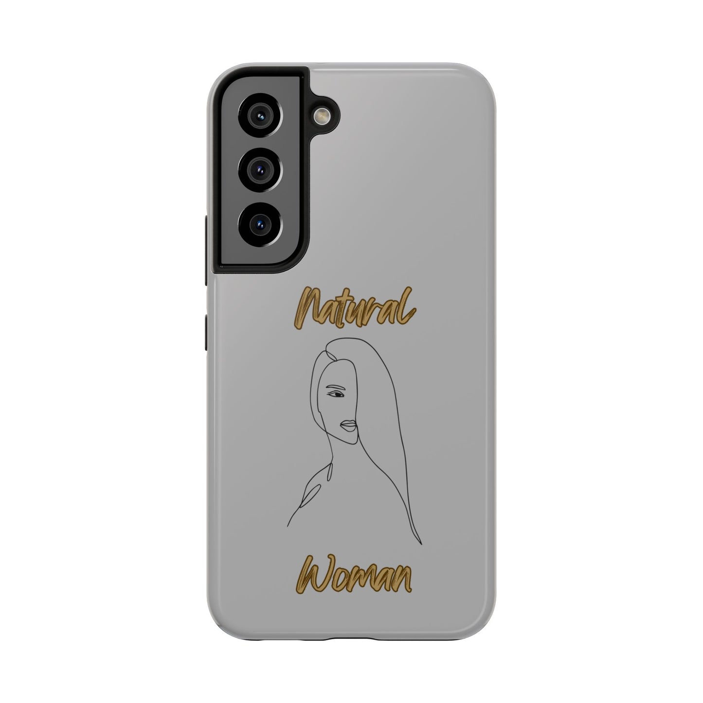 Natural Woman Covered Eye (BL)Tough Phone Cases LIGHT GREY