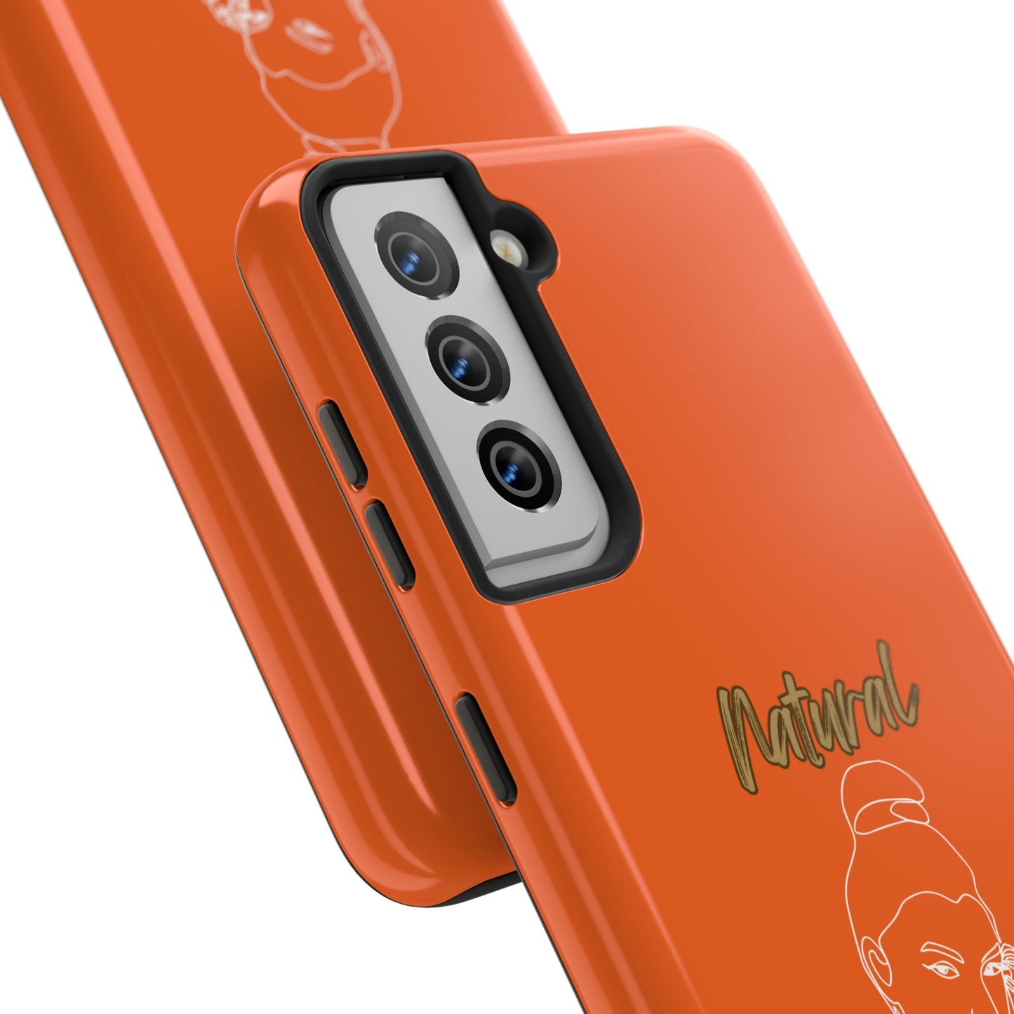 Natural Woman Sassy Bun (WL) Tough Phone Cases ORANGE