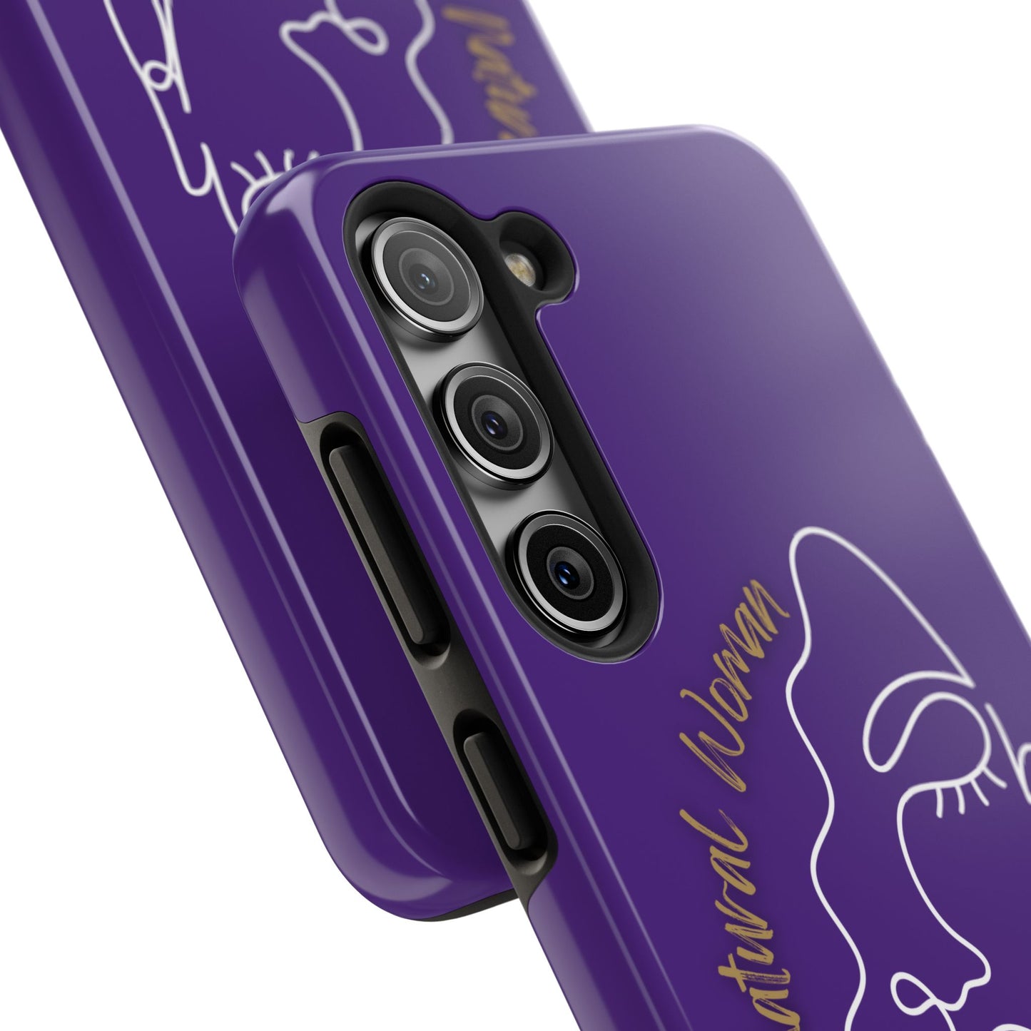 Natural Woman Half Face (WL)Tough Phone Case PURPLE