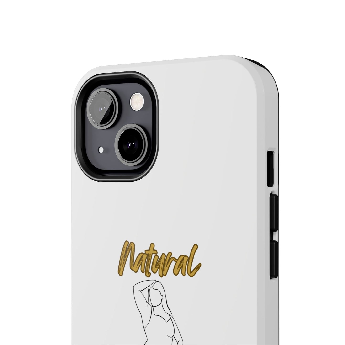 Natural Woman Looking Good (BL)Tough Phone Cases WHITE