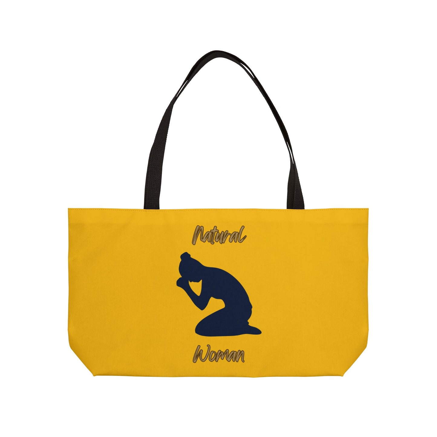 Natural Woman Pray (BL) Weekender Tote Bag YELLOW