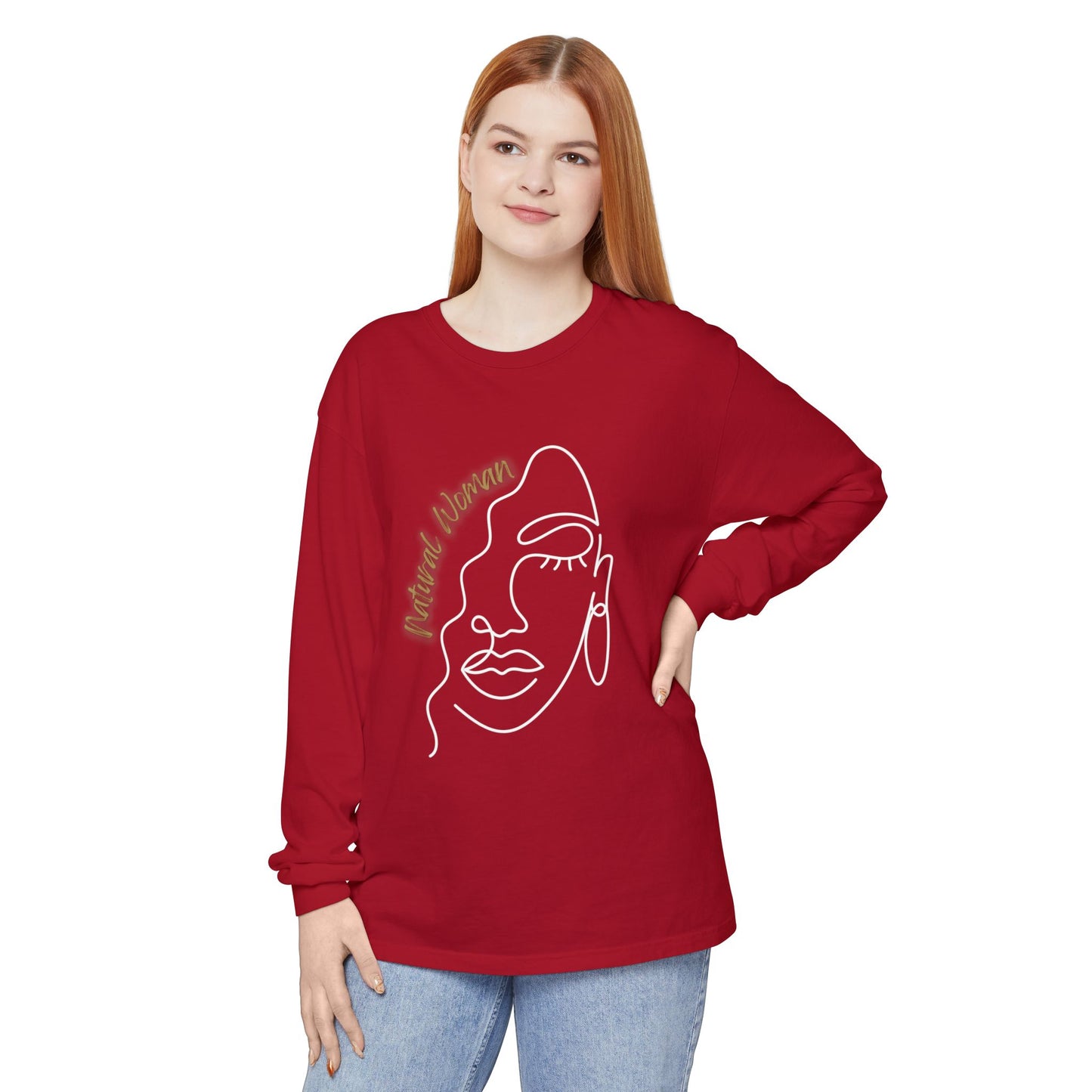 Natural Woman Half Face (WL) Long Sleeve T-Shirt
