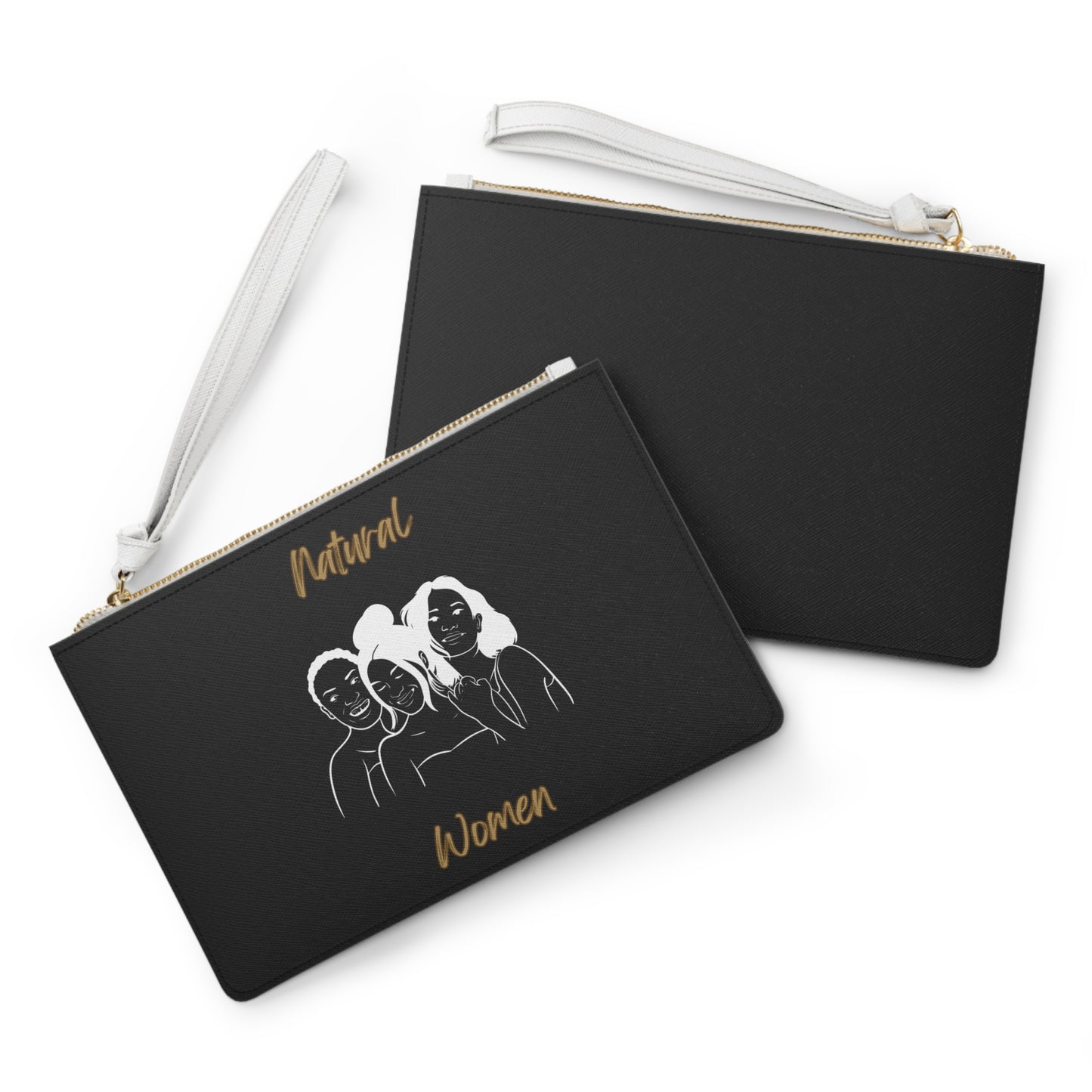 Natural Women Laughing Friends (WL) Clutch Bag BLACK