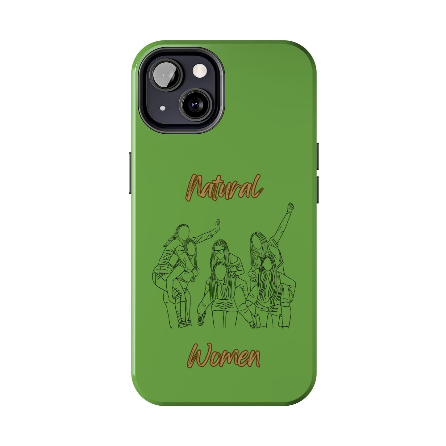 Natural Woman Piggy Back (BL)Tough Phone Cases GREEN