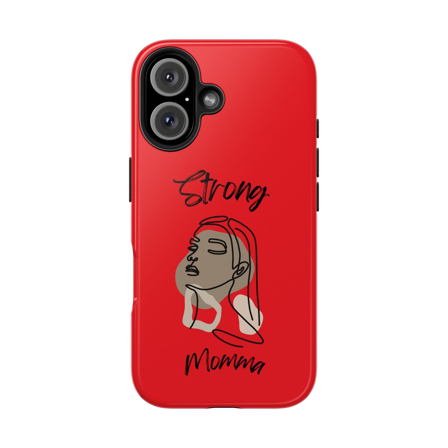 STRONG MOMMA Samsung Galaxy Tough Phone Cases (BL) Red