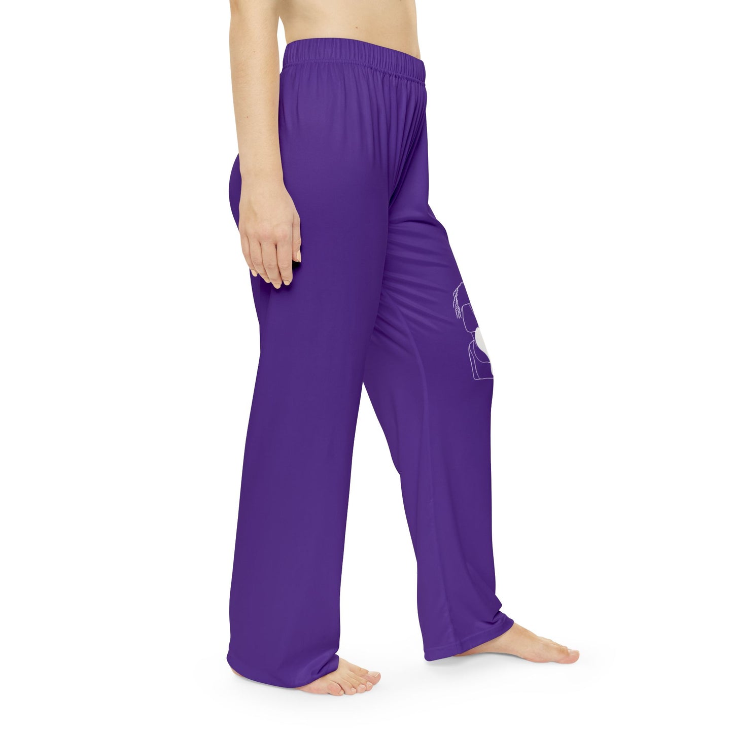 Natural Woman Puff (BL) Women's Pajama Pants PURPLE