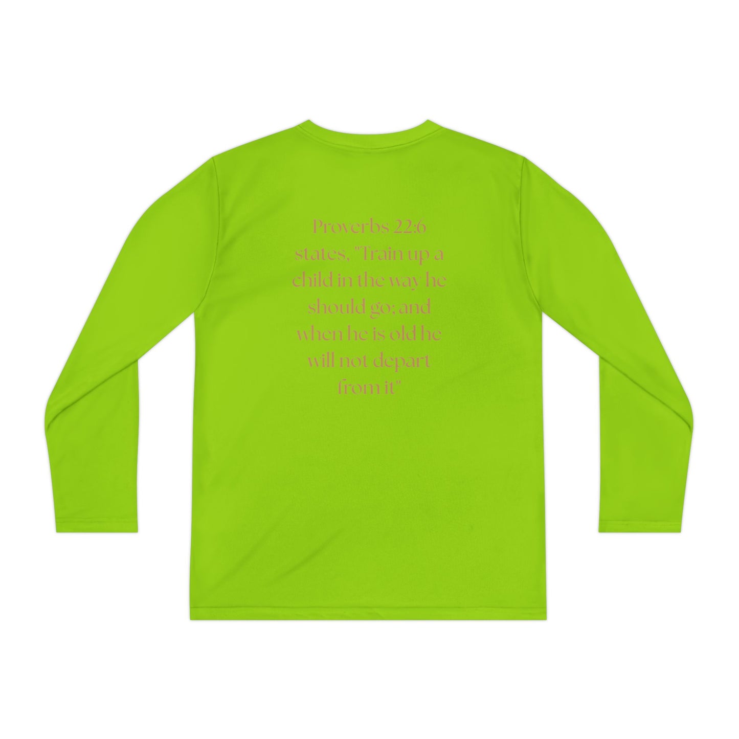 Children of the King Youth Long Sleeve Tee — Golden Lion Crest & Proverbs 22:6