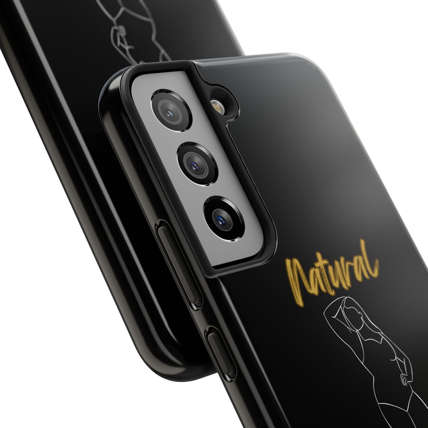 Natural Woman Looking Good (WL)Tough Phone Cases BLACK