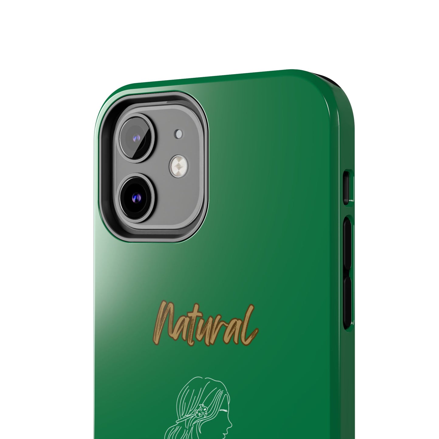 Natural Woman Young Woman (WL)Tough Phone Cases DARK GREEN