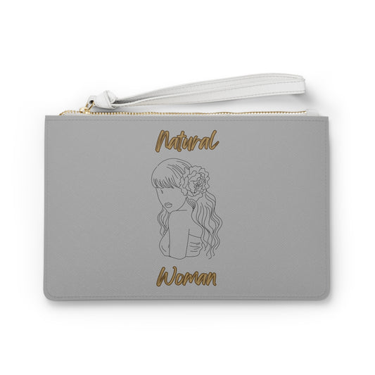 Natural Woman Newness (BL) Clutch Bag LIGHT GREY