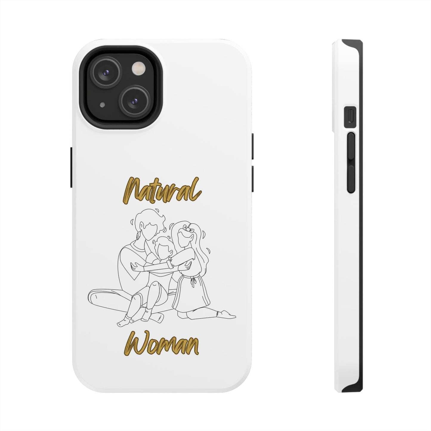 Natural Woman Bear Hugs (BL) Tough Phone Cases WHITE