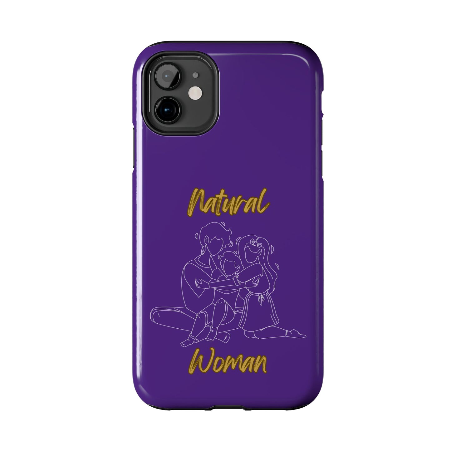 Natural Woman Bear Hugs (WL) Tough Phone Cases PURPLE
