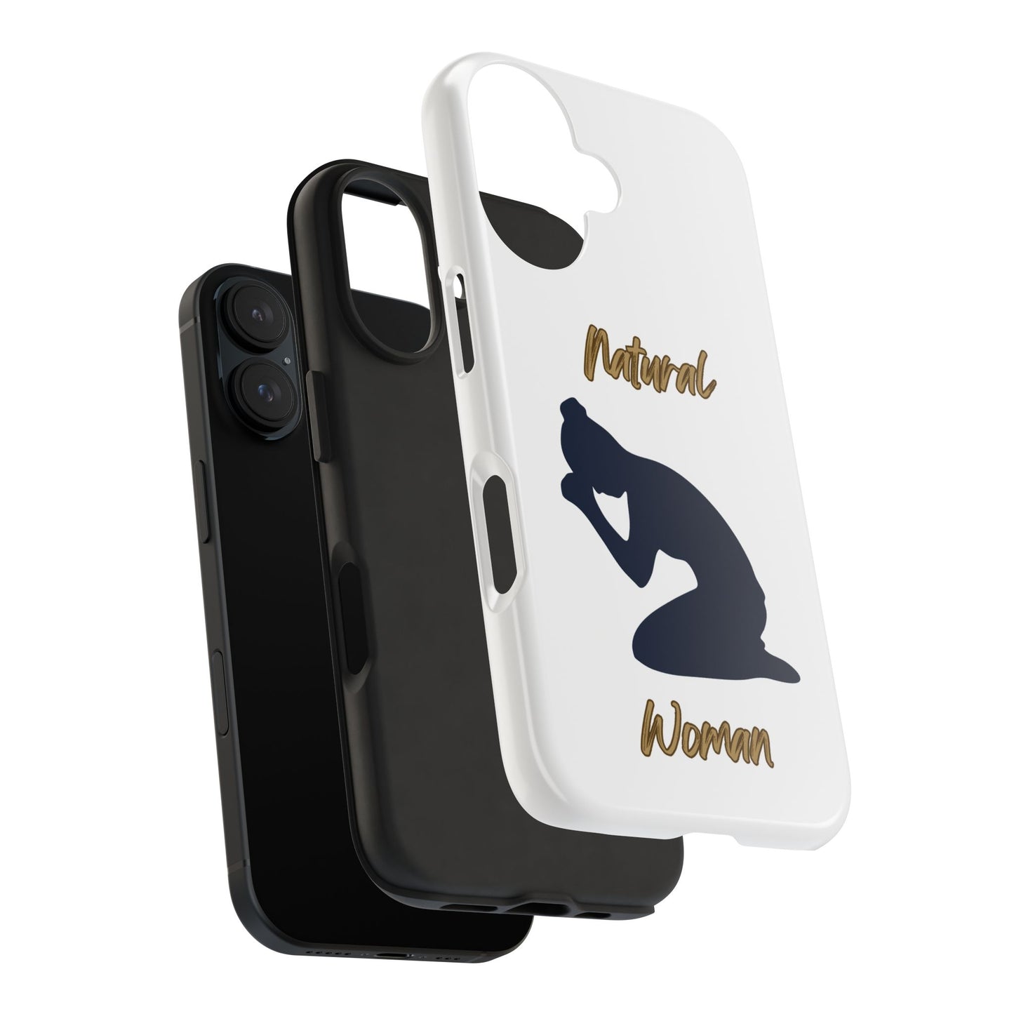 Natural Woman Pray (BL)Tough Phone Cases WHITE