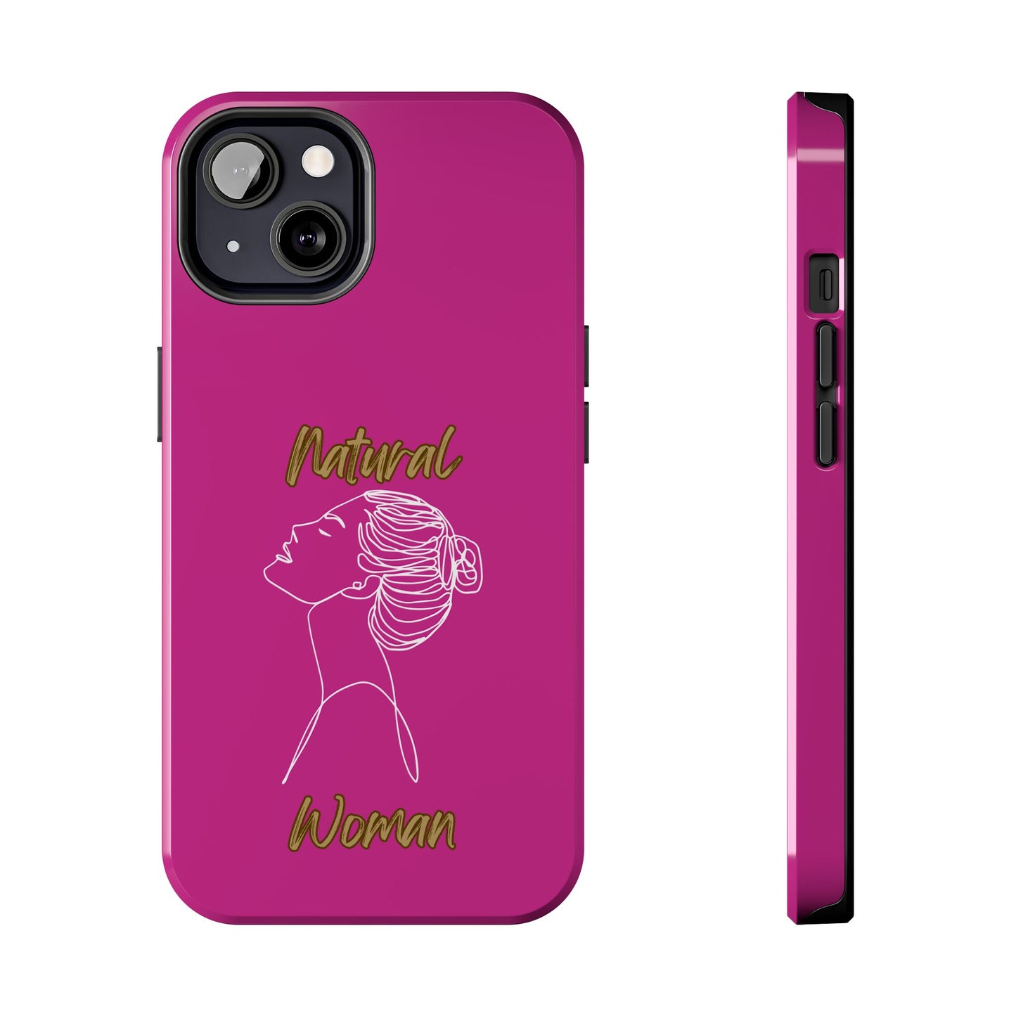 Natural Woman Wet Bun (WL) Tough Phone Cases PINK