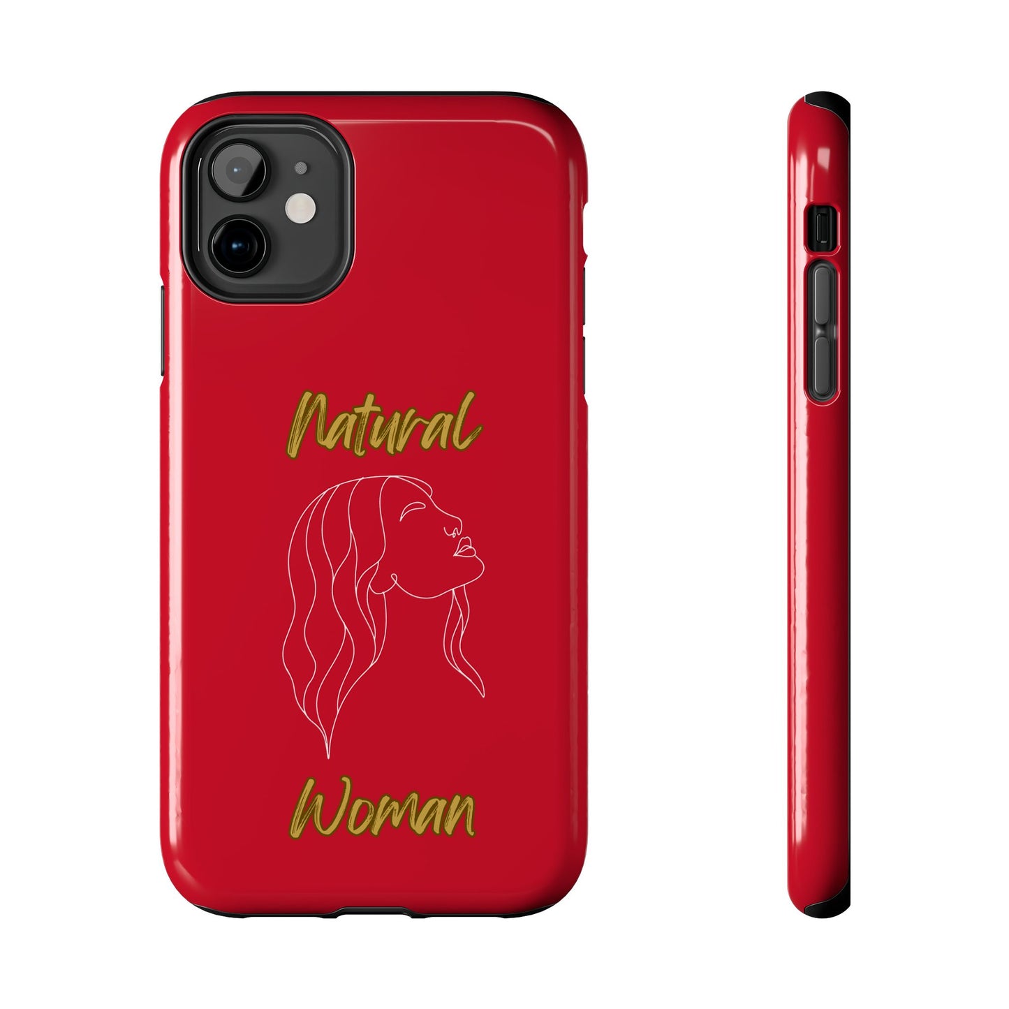 Natural Woman Breeze On Face (WL)Tough Phone Cases DARK RED